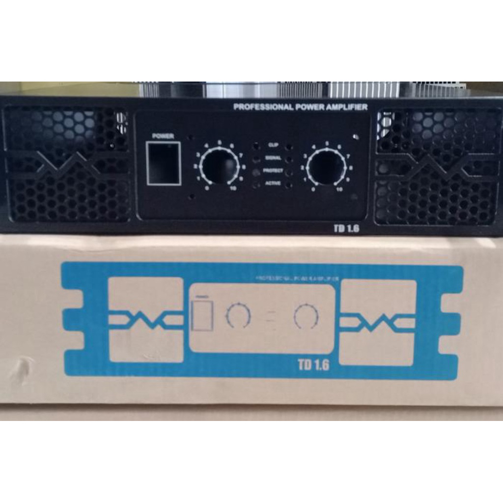 Box Power Amplifier TD 1.6 2u 2ch