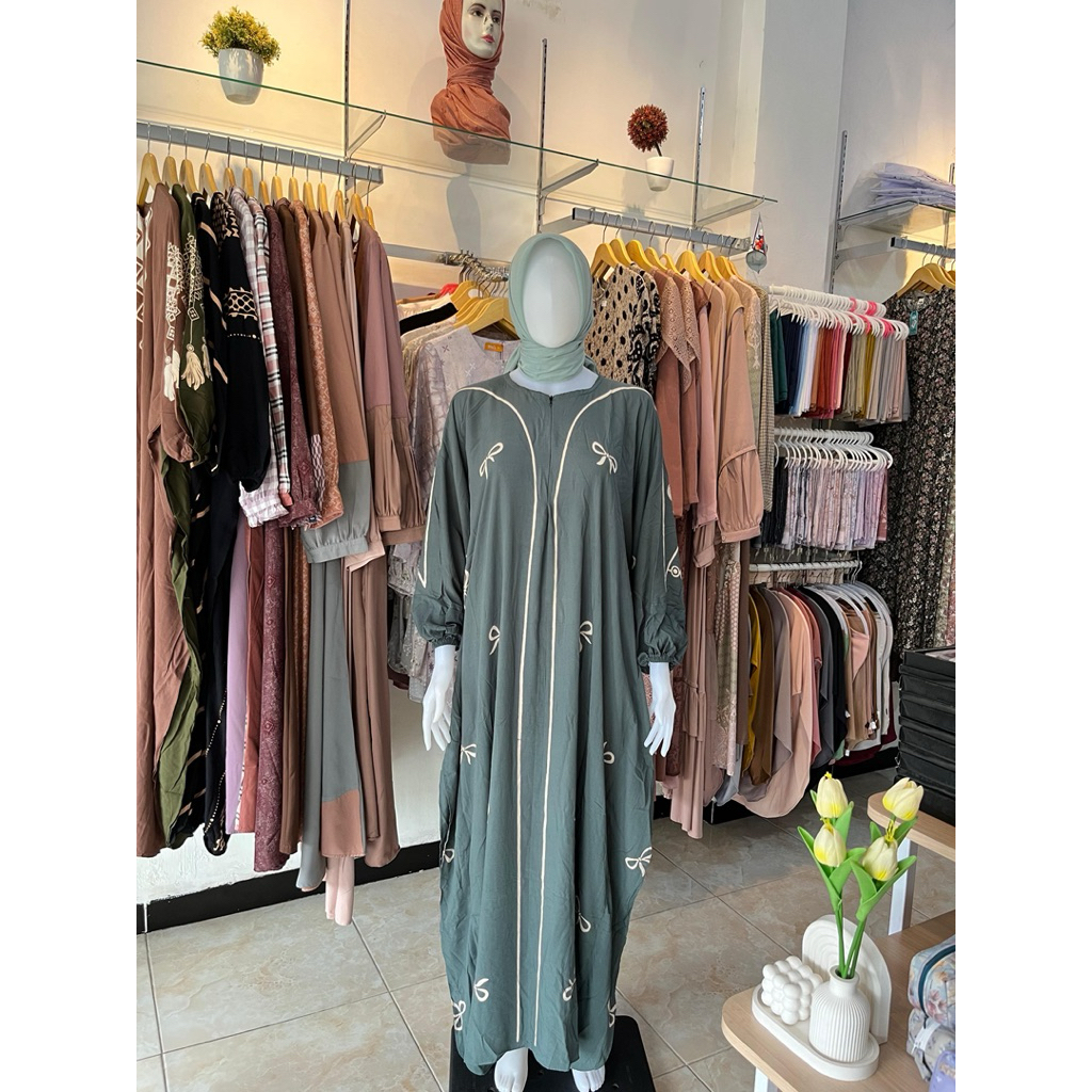 Kaftan arabic/ Gamis kekinian/ Gamis kaftan/ Gamis adem kain rayon/ Fashion muslim style/ gamis kele