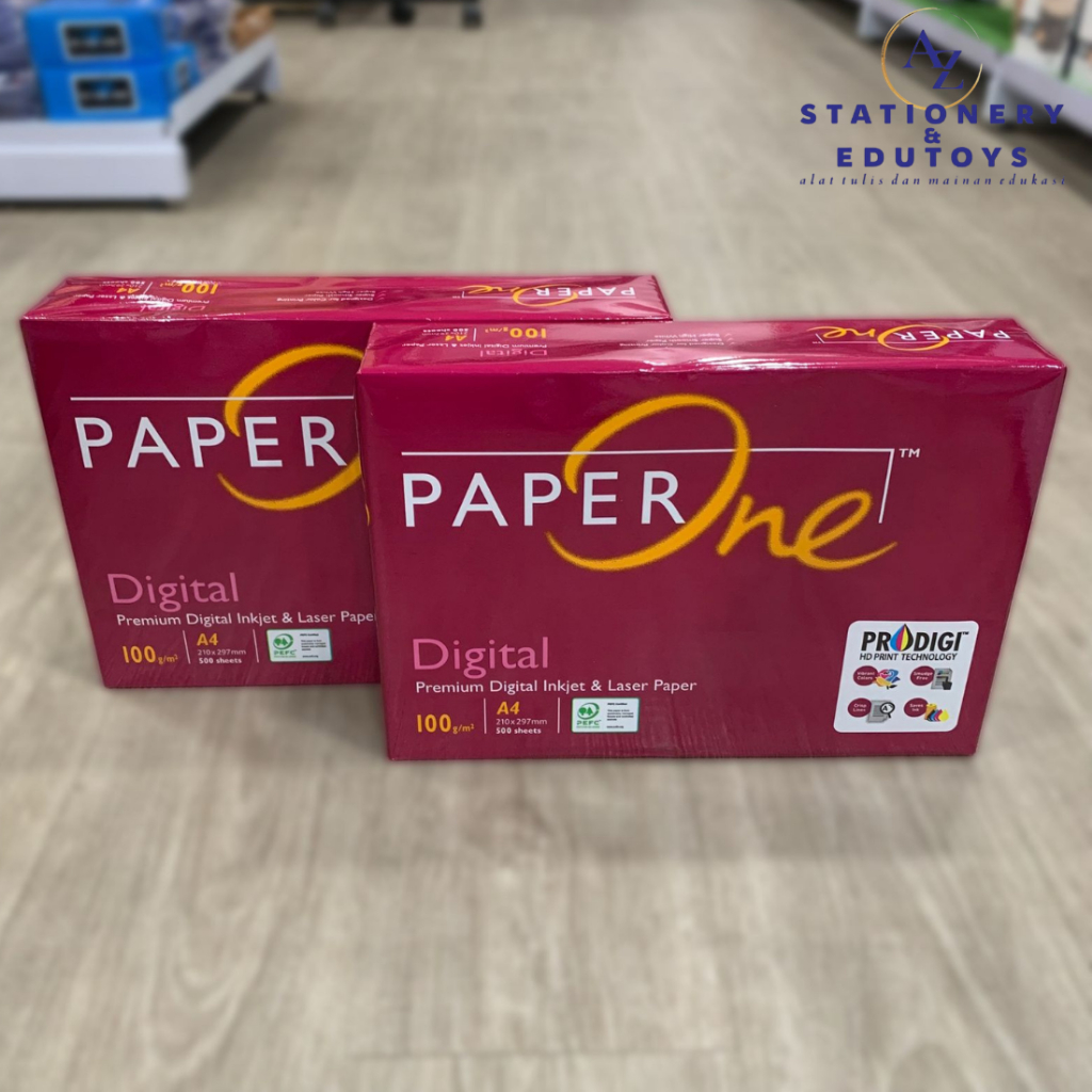 

Kertas HVS PaperOne™ A4 100gsm Digital Inkjet & Laser Paper (500 Lembar) Kertas Fotocopy Paper One