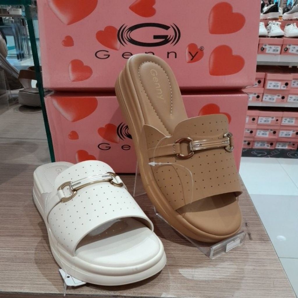 sandal wedges wanita by brand GENNY