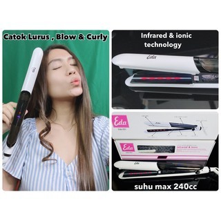 ORIGINAL & TERBAGUS Catokan EDA infrared & ionic sistem eda-001 , catokan rambut 2in1 , catok korea