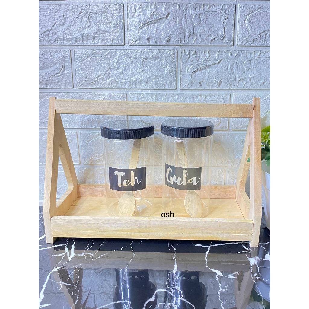 Rak Lucu Minimalis Segitiga Serbaguna Berbahan Kayu Mahoni