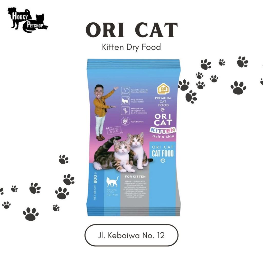 Ori Cat Kitten 800 g / Makanan Anak Kucing / Makanan Kucing / Makanan Kitten