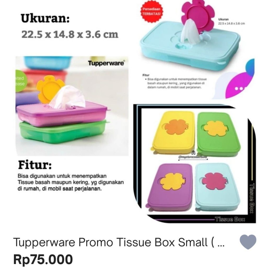 Tissue Box Tupperware