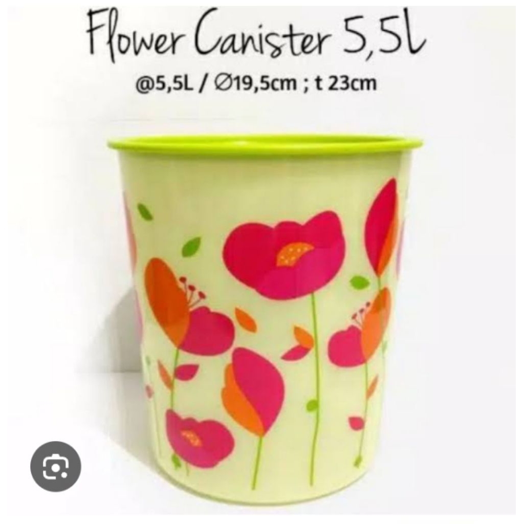 Flower canister tupperware