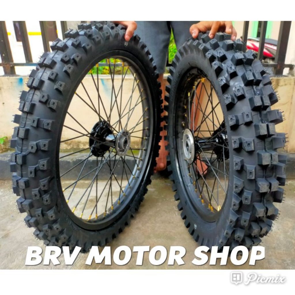 Velg Klx230 Trail 16-19 Dan 18-21 Ful Set Ban Trail Siap Pasang Saja