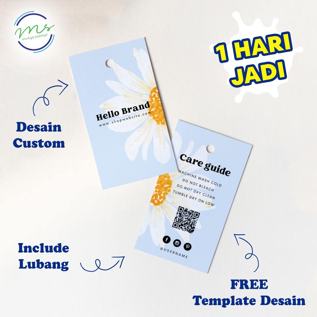

Label Hangtag Baju / Hang Tag Baju / Hang Tag Custom / Hang Tag Premium Laminasi
