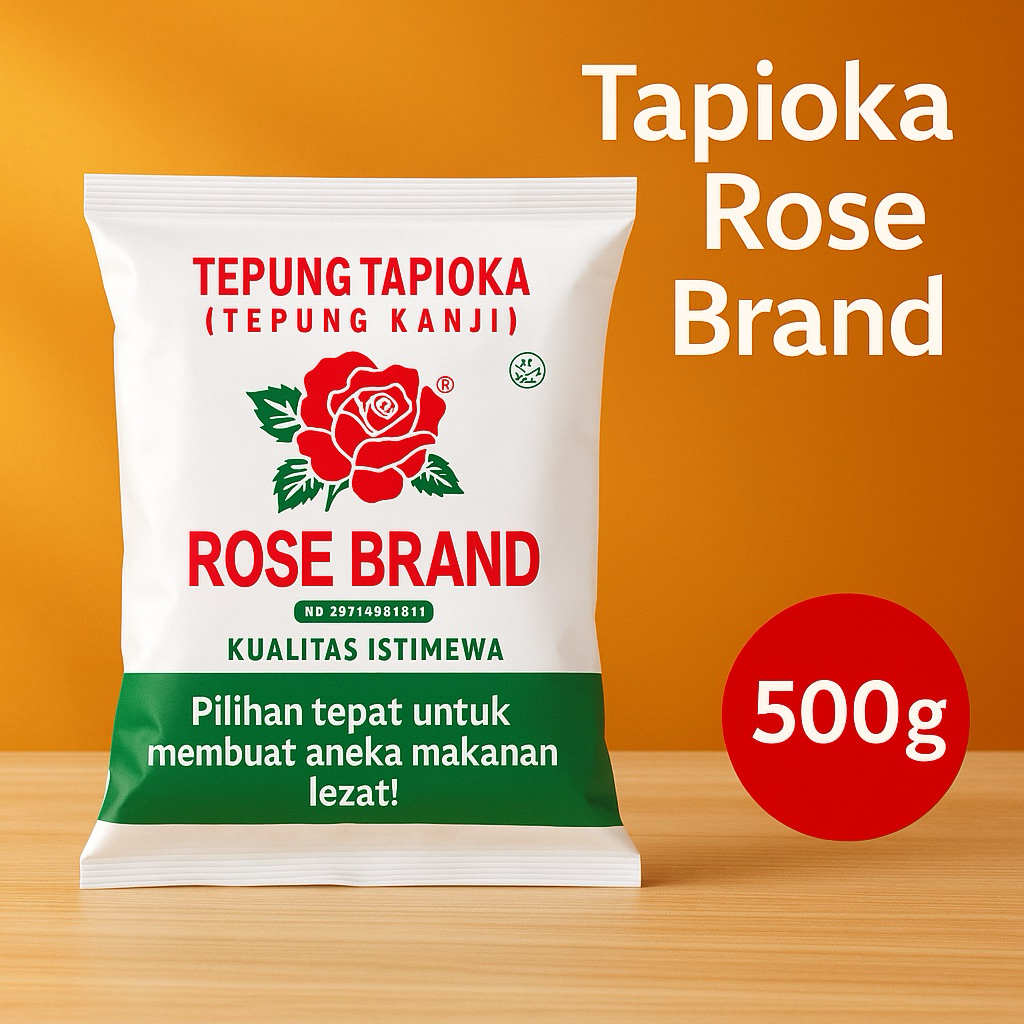 

Tepung Tapioka Rose Brand 500g – Pilihan Tepat Bikin Masakan Lezat!