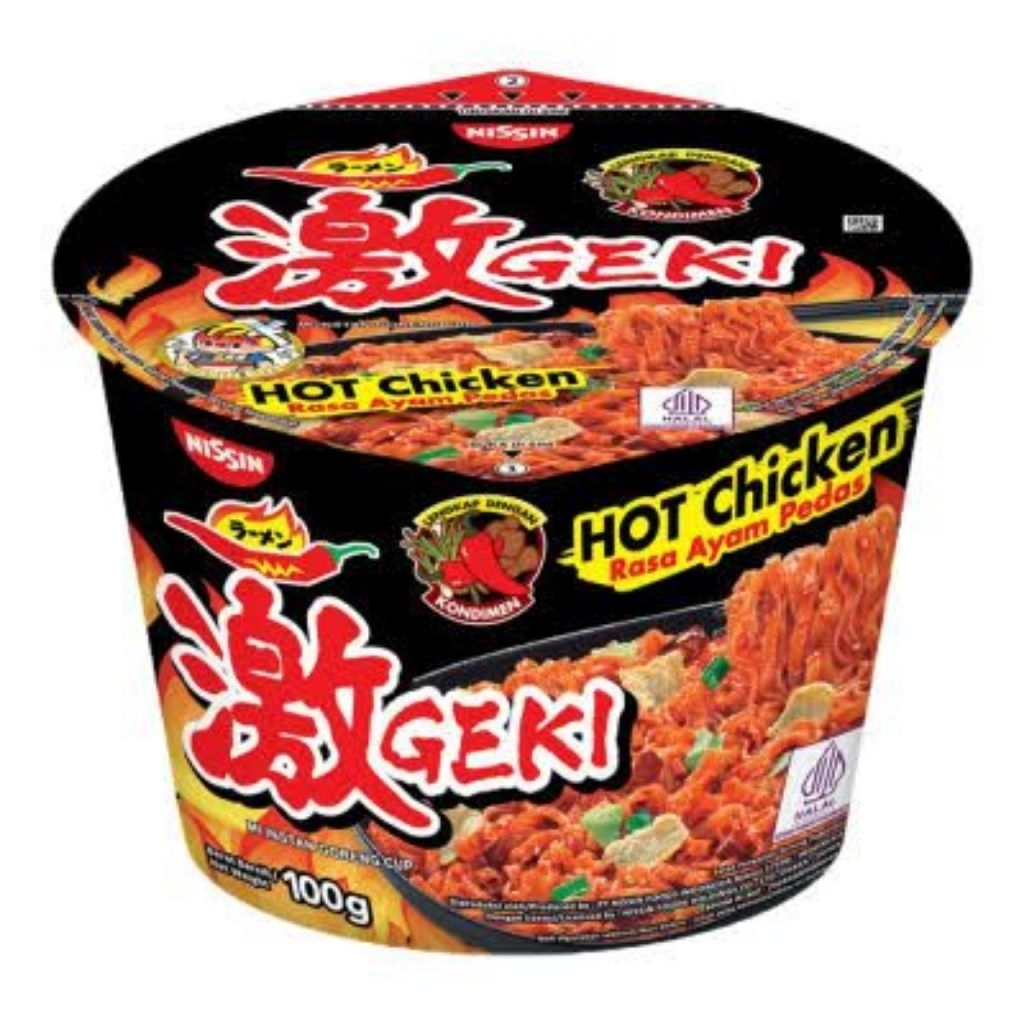 

Nissin Geki Ramen Ramen Rasa Ayam Pedas 100 gram