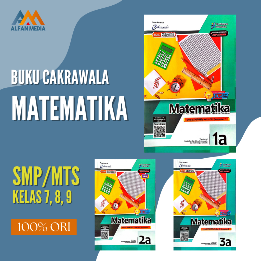 Buku Lks Matematika Cakrawala SMP/MTS Kurikulum Merdeka Kelas 7,8,9 / VII,VIII,IX Semester 1/Ganjil 