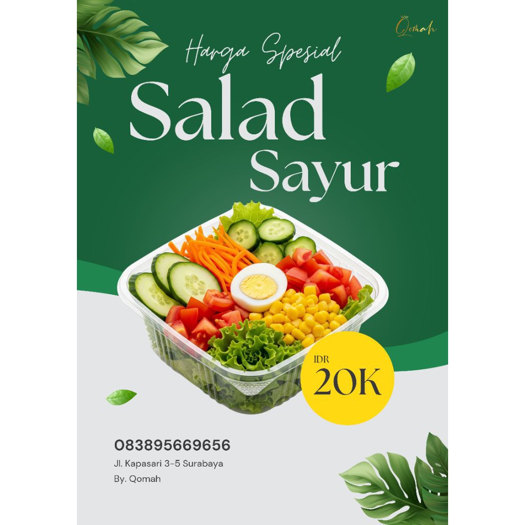 

Salad sayur dengan dressing | salad sayur selada | makanan salad | food makanan siap saji