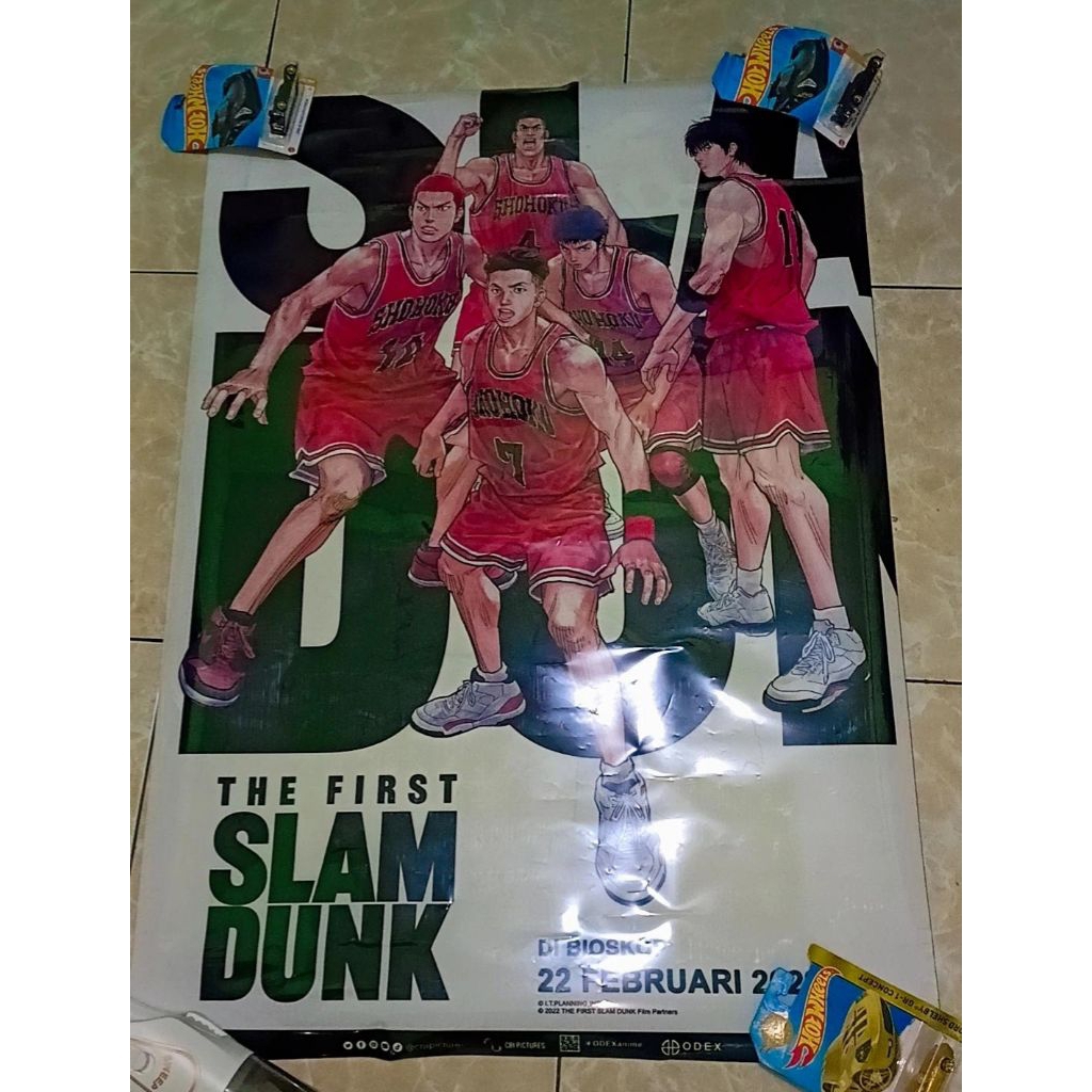 POSTER SLAMDUNK, DETEKTIF CONAN, DORAEMON ORI COPOTAN BIOSKOP