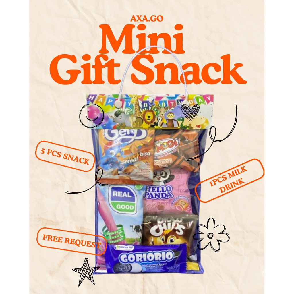 

bingkisan ulang tahun anak // snack ulang tahun anak // mini gift // hampers khitan // bingkisan snack khitan anak // gift 7bulanan anak