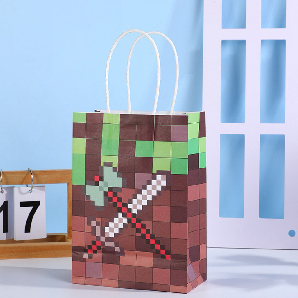 

PAPER BAG motif MINECRAFT / F1