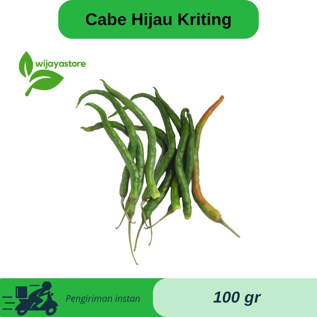 

Cabe Hijau Kriting Segar 100 Gr Pengiriman Instan