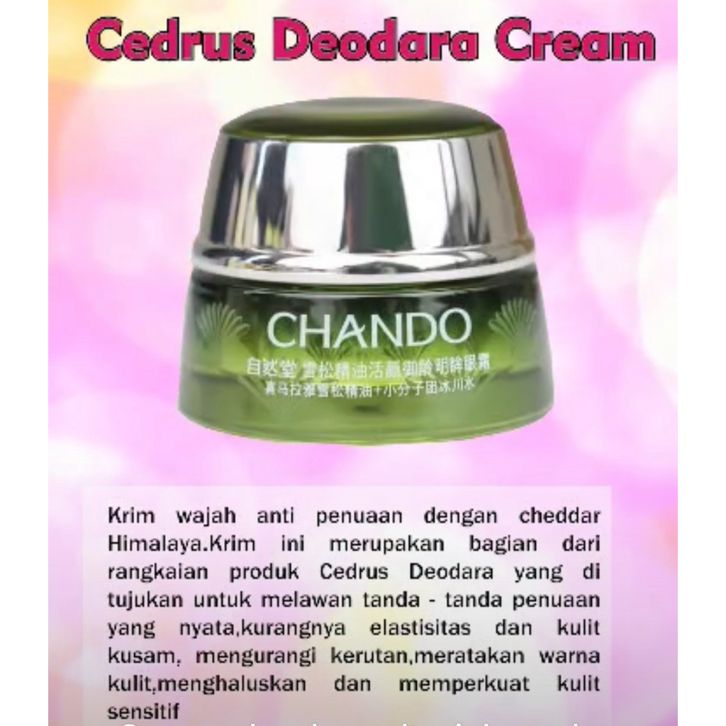 Chando Skincare Deodara Cream Anti Aging Vitalizing cream
