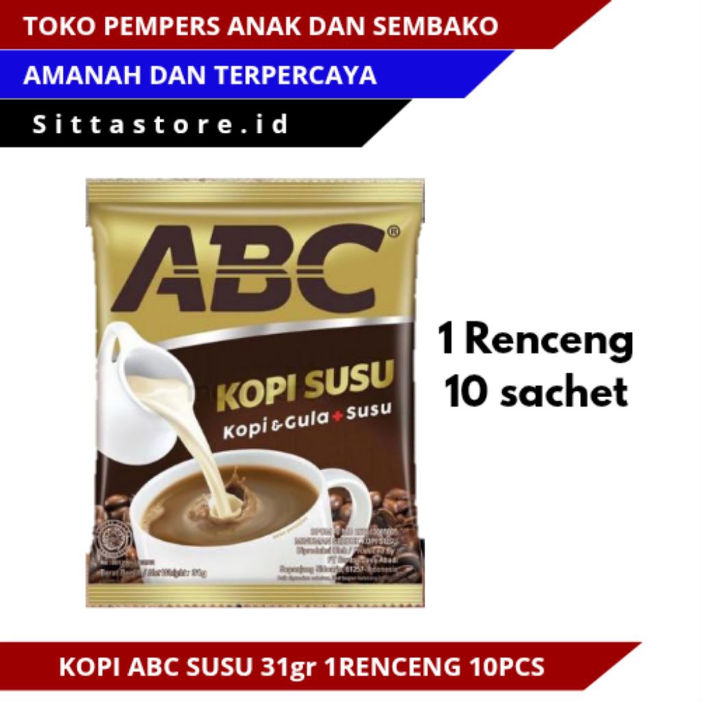 

ABC SUSU 1RENCENG 31gr ISI 1PCS