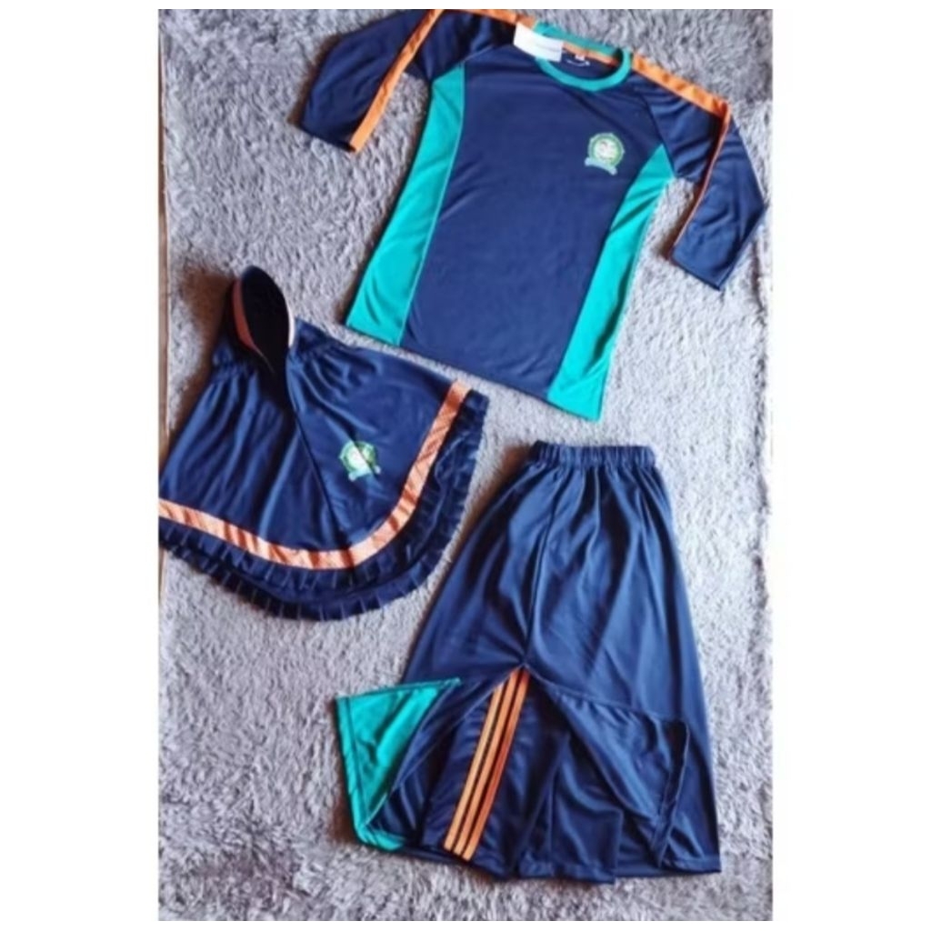 Baju Olahraga Kaos Olahraga Muslimah Anak TK Kaos Olahraga Sekolah
