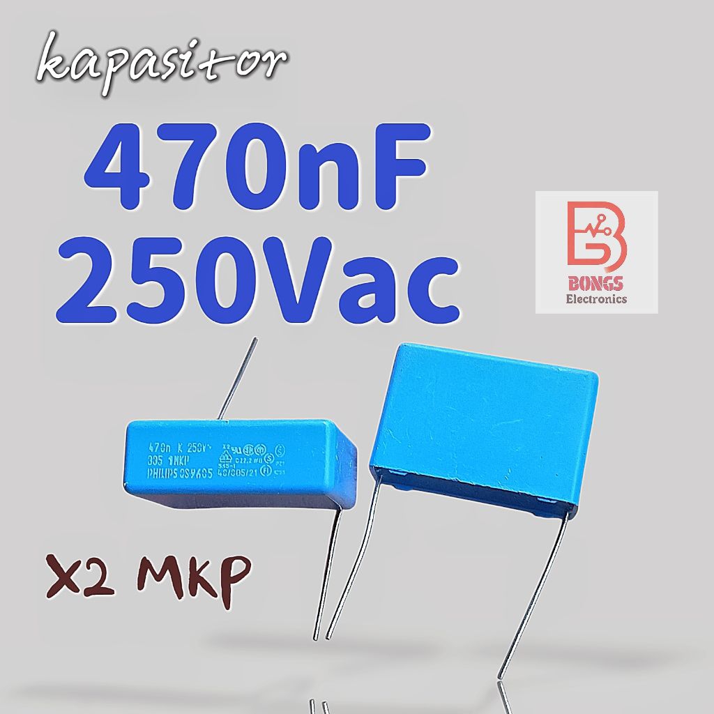 Kapasitor 470nF 250Vac MKP Phillips