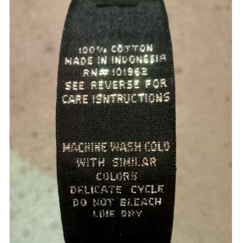 

label merek wash tag label