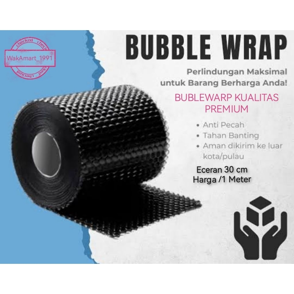 

Bubble wrap kualitas premium eceran 30cm /1Meter Exra bubble warp Bungkus pengaman packingan