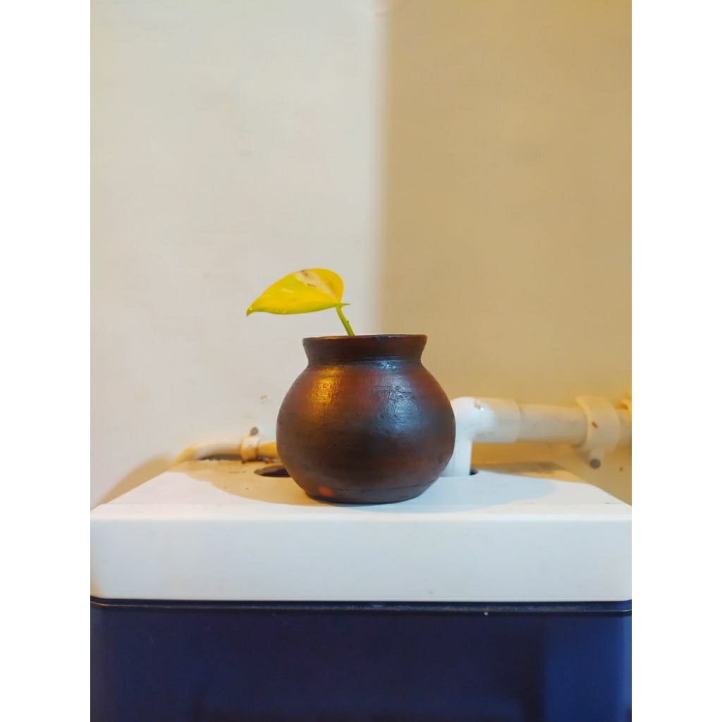 pot bunga aesthetic gentong mini untuk hiasan dekorasi meja & rak buku