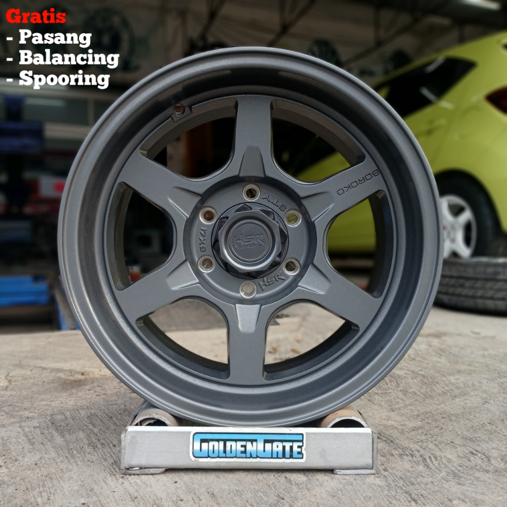 Velg mobil r17 te37 pcd 6x139,7 lebar 9 hsr sty bisa untuk Pajero, Fortuner, hilux dll