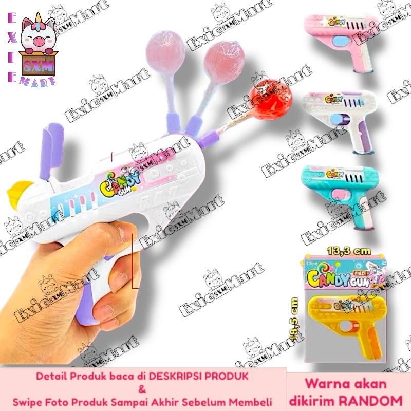 Promo (Tidak Termasuk Permen) Mainan Anak Tembakan Permen Lolipop - Mainan Anak Tembakan Candy