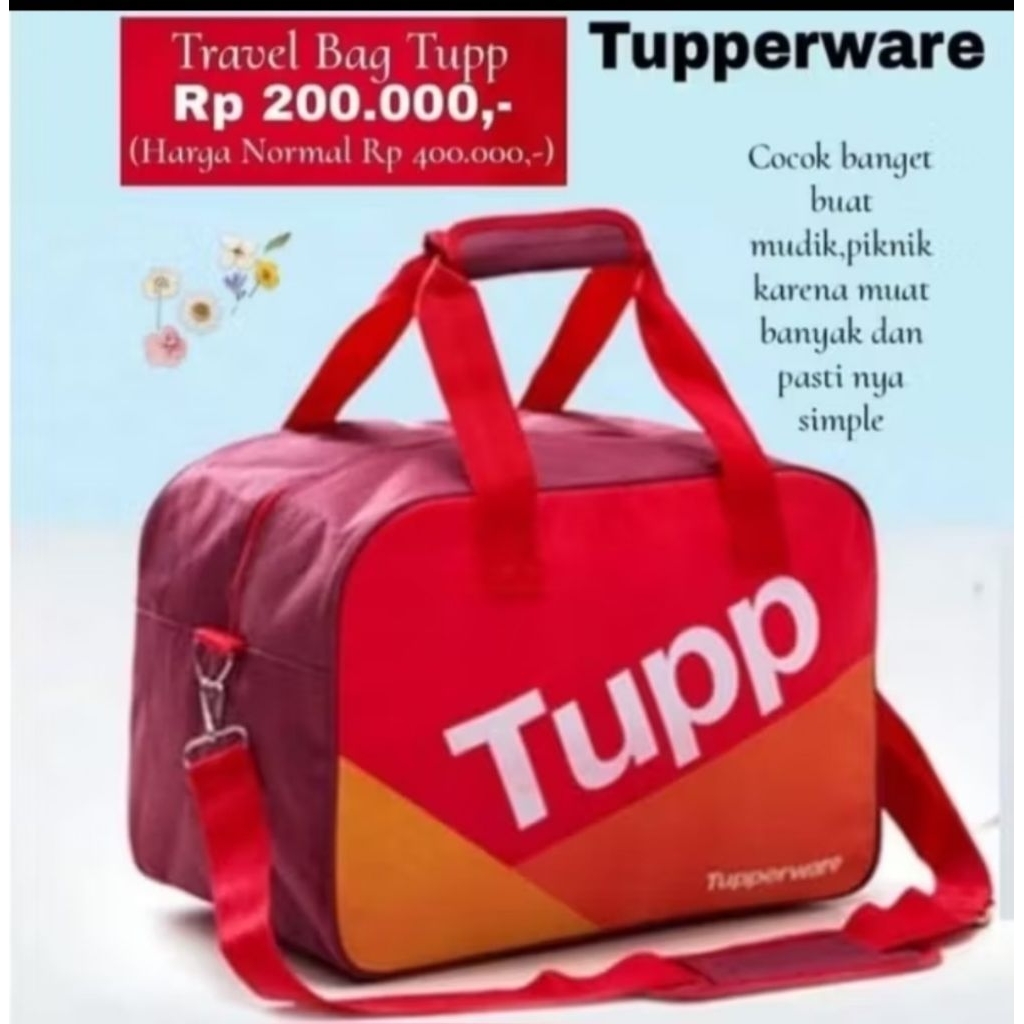 Tas travel piknik original dari tupperware
