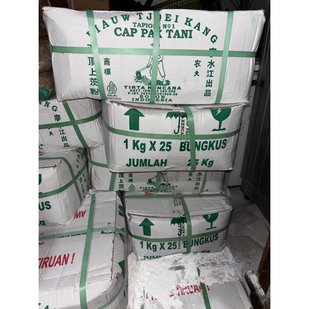 

Tepung Tapioka LIAW TJOEI KANG cap Pak Tani 1 karton