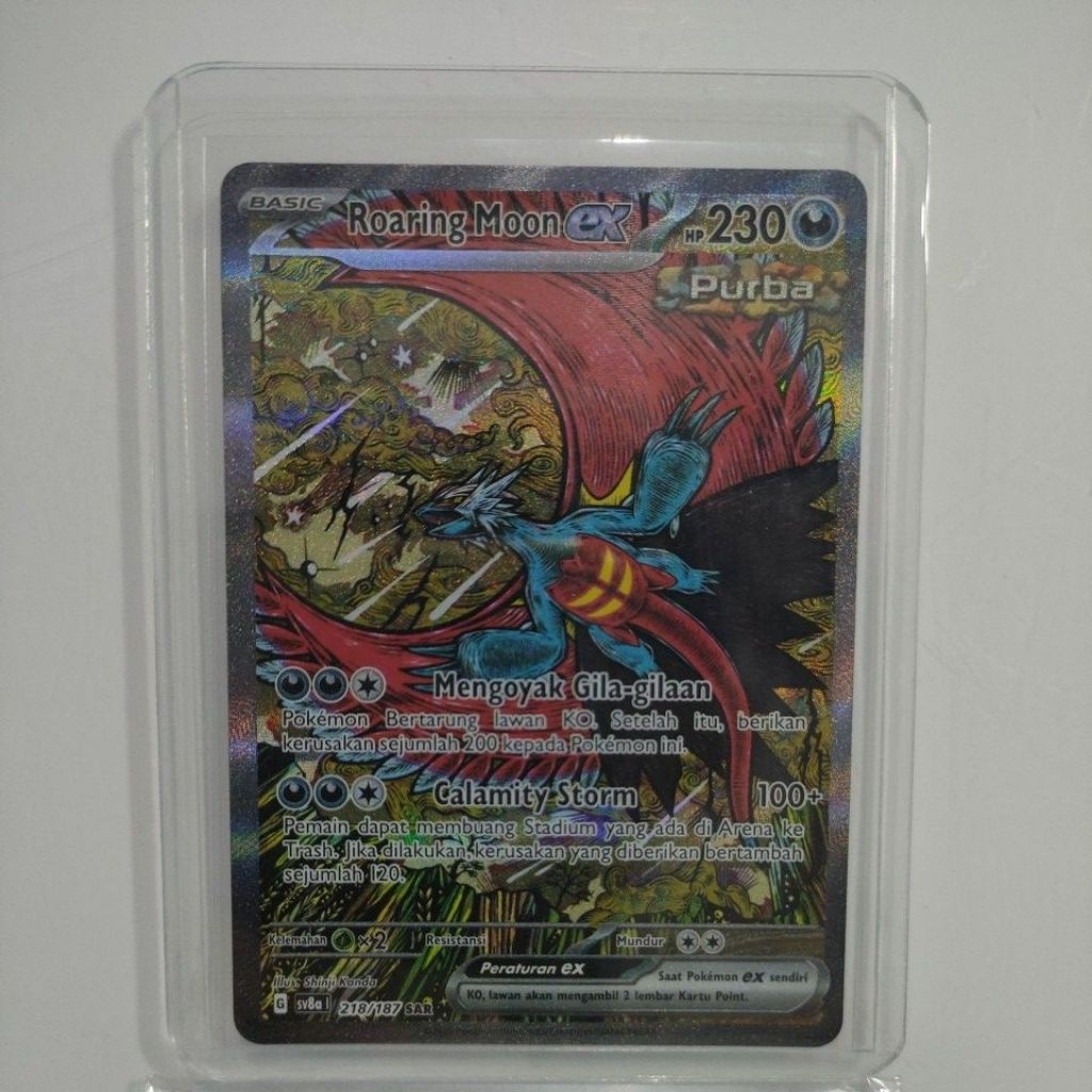 roaring moon ex sar sv8a pokemon TCG Indonesia