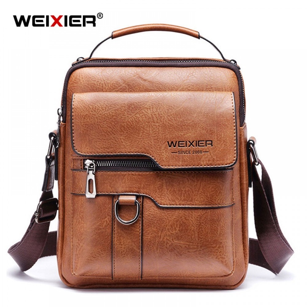 WEIXIER 8642 Original Tas Selempang Kulit Pria Messenger Bag Laptop