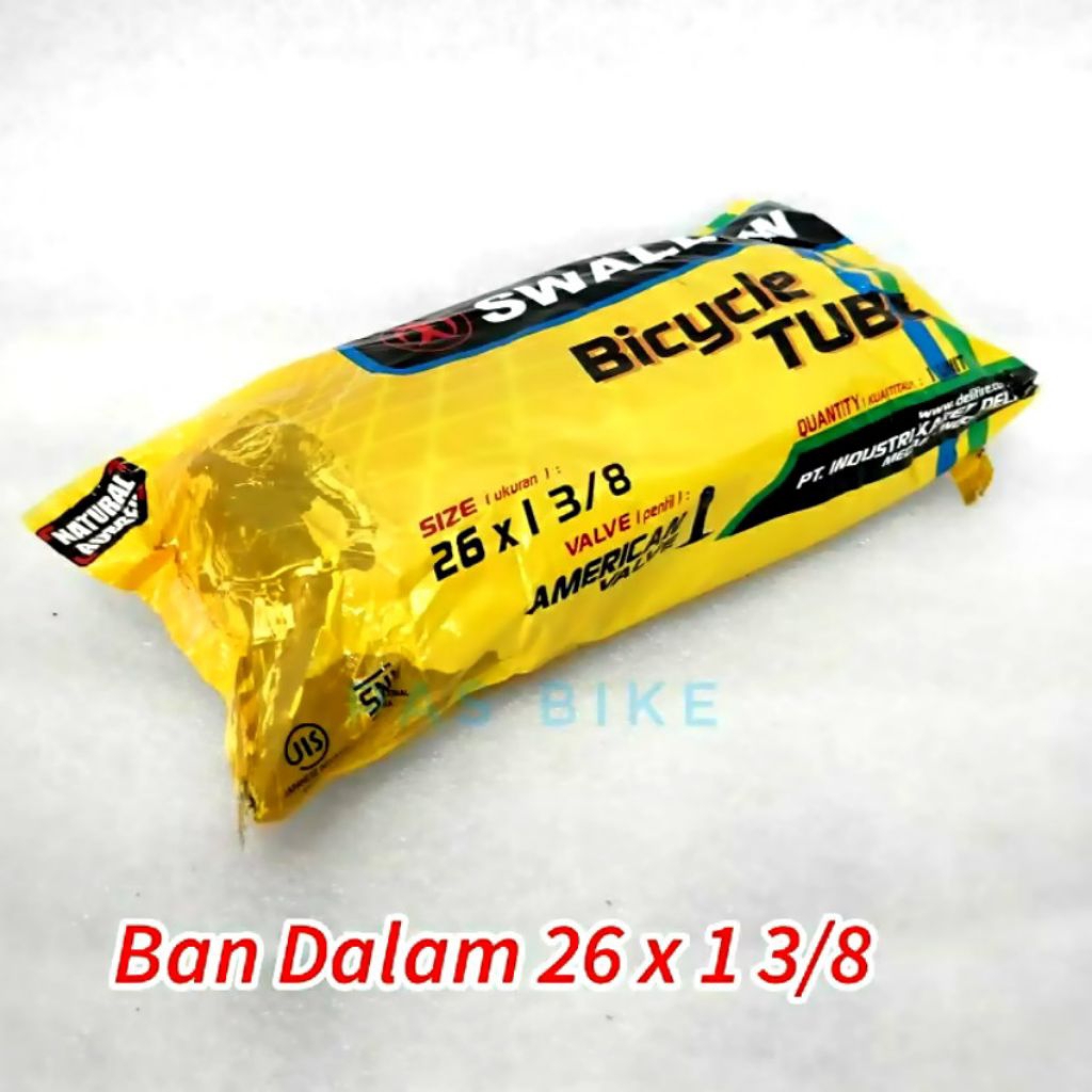 Ban Dalam 26 x 1 3/8 Untuk Ban Luar Sepeda Roda 26x1.38 Swallow