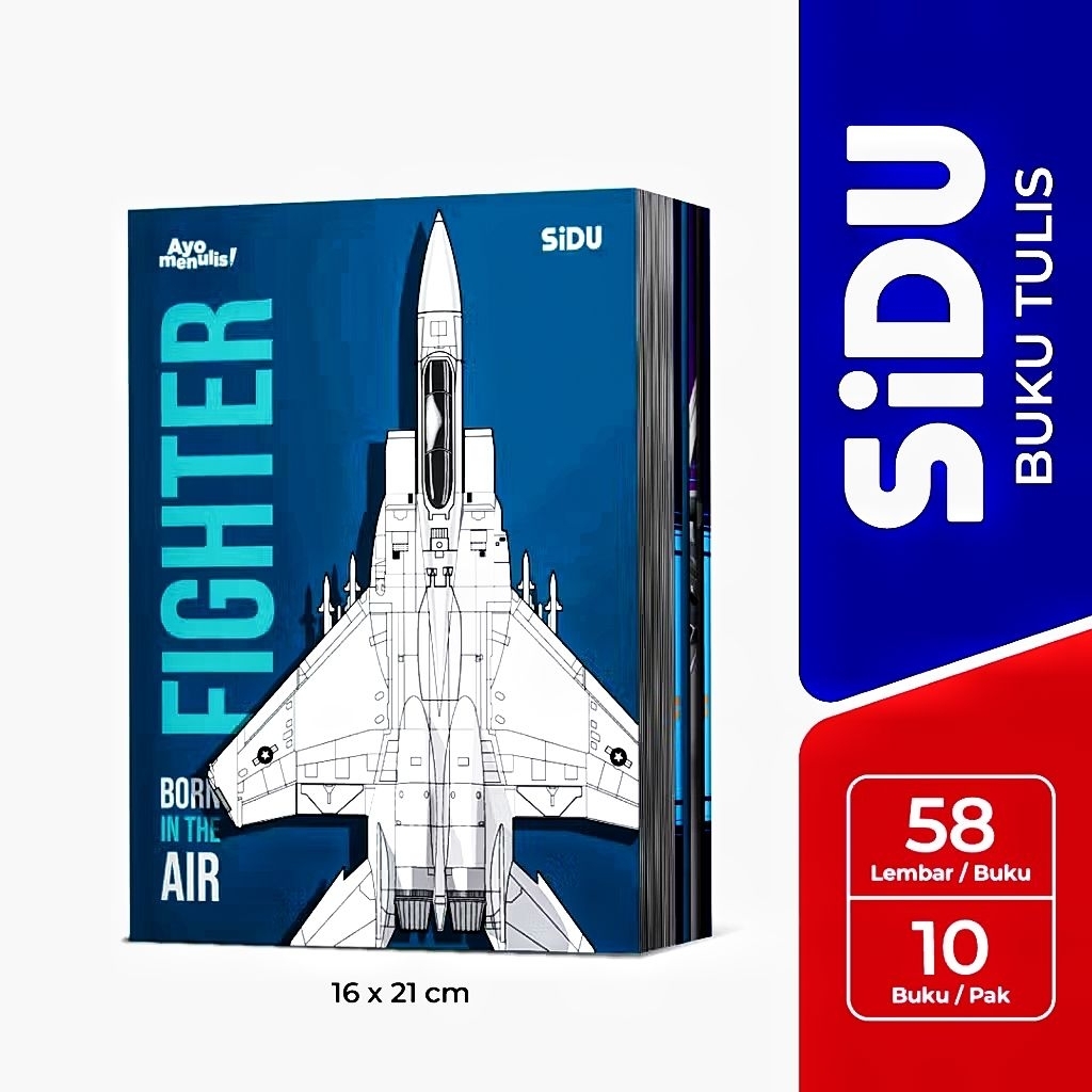 

Buku Tulis SIDU 58 Lembar 1 Pack 10 Buku