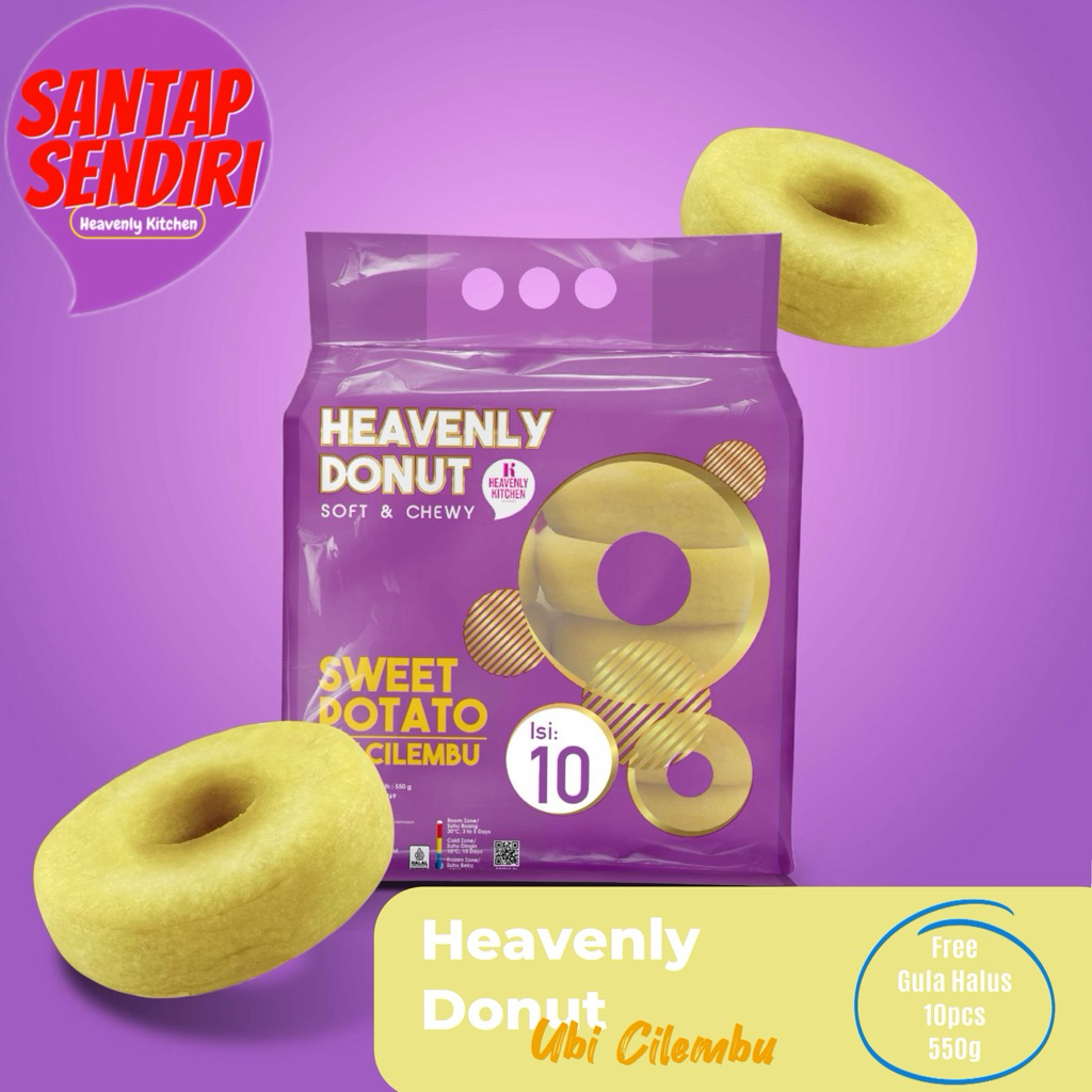 

Heavenly Kitchen Donat Ubi Cilembu [1pack isi 10pcs]