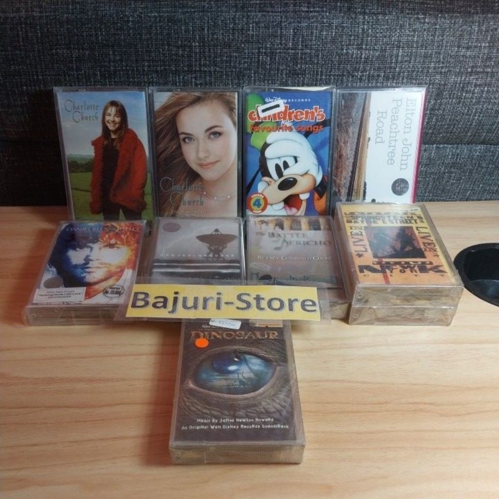 Kaset Pita Barat "Charlotte Church" "Ost Dinosaur" "Daniel Bedingfield" "Bon Jovi" "Bruce Springteen