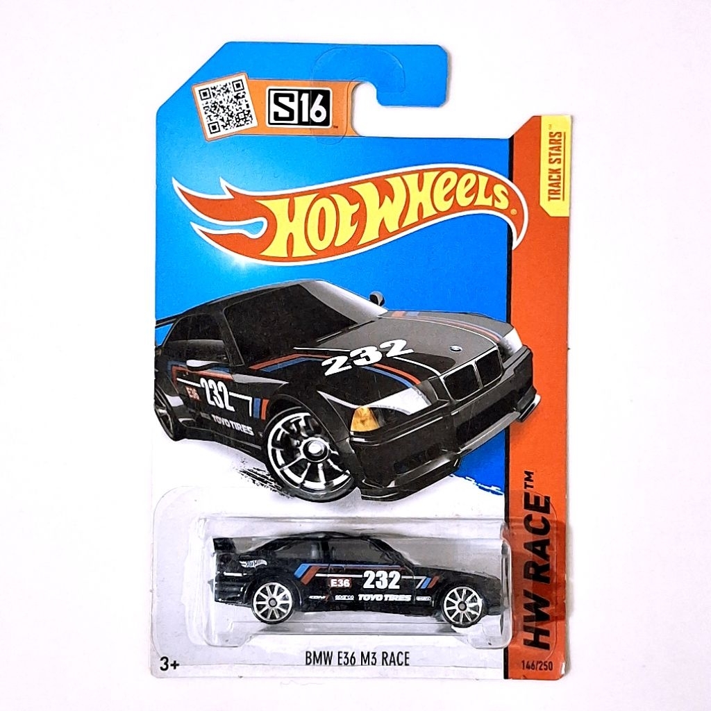 Hot Wheels BMW E36 M3 Race Hitam
