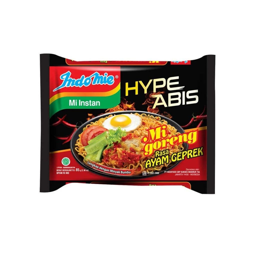 

Indomie Hype Abis Mi Instan Goreng Rasa Ayam Geprek 85 g