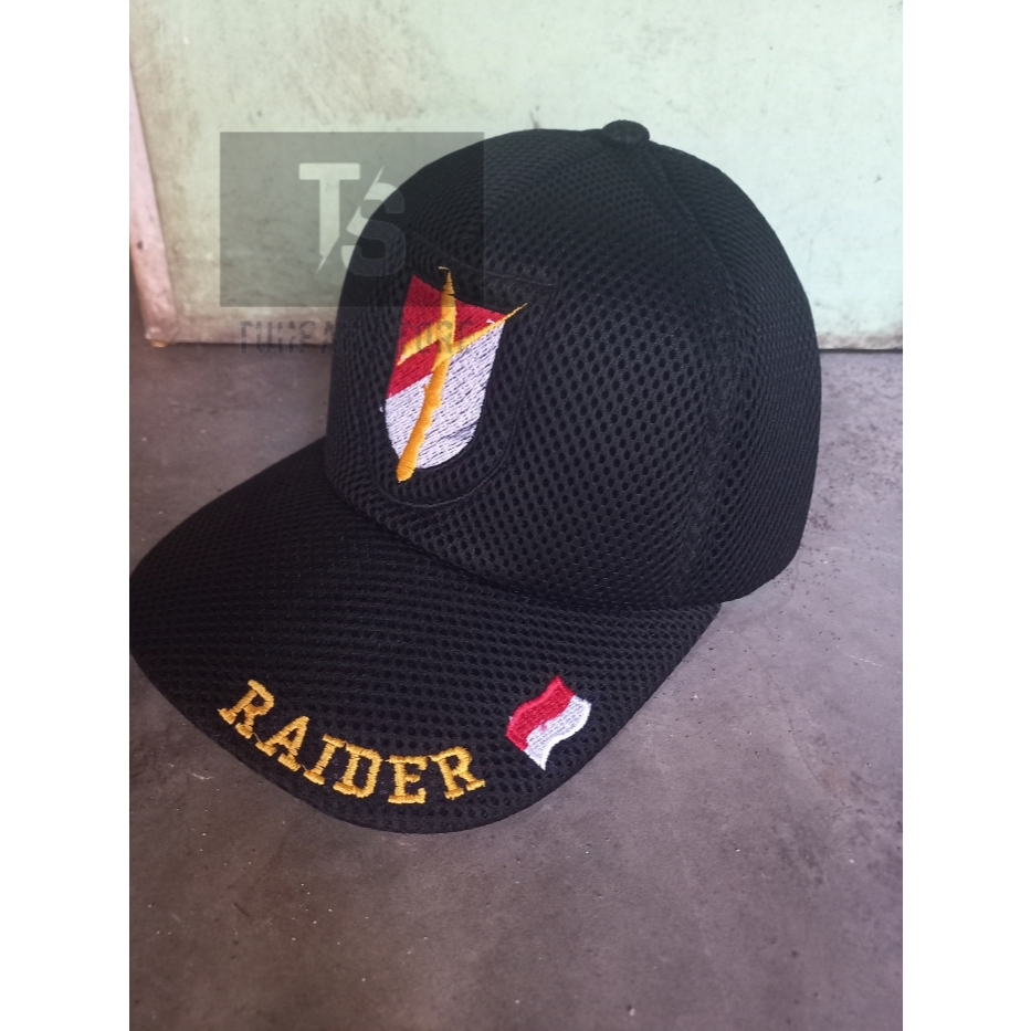 Topi RAIDER Jaring Hitam