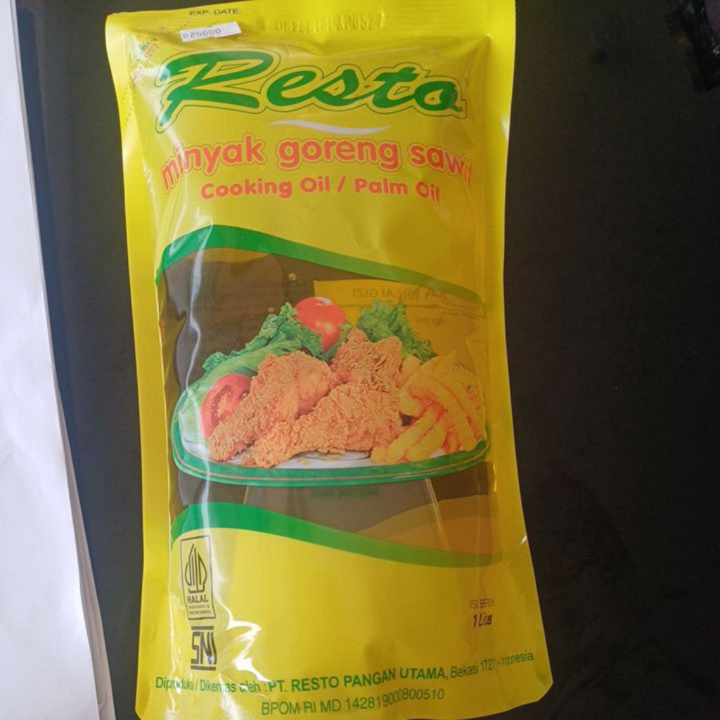 

Resto minyak goreng sawit 1 L