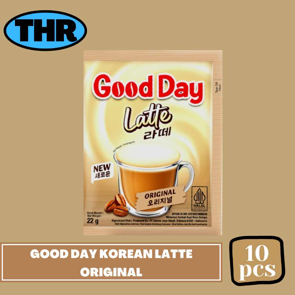 

Good Day Korean Latte Orignal 1 Renceng isi 10pcs