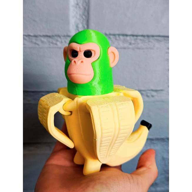 Mainan Artikulasi Boneka anomali simpansini Bananini/anomali simpansini bananini