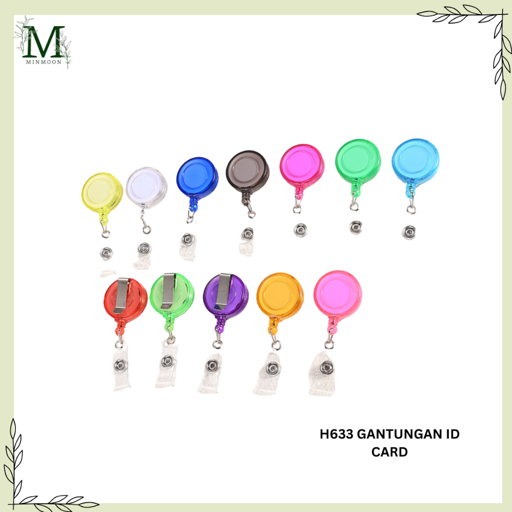 

MINMOON - TALI ID CARD TRANSPARAN H633 GANTUNGAN ID CARD YOYO TRANSPARAN HANG TAG NAME TAG