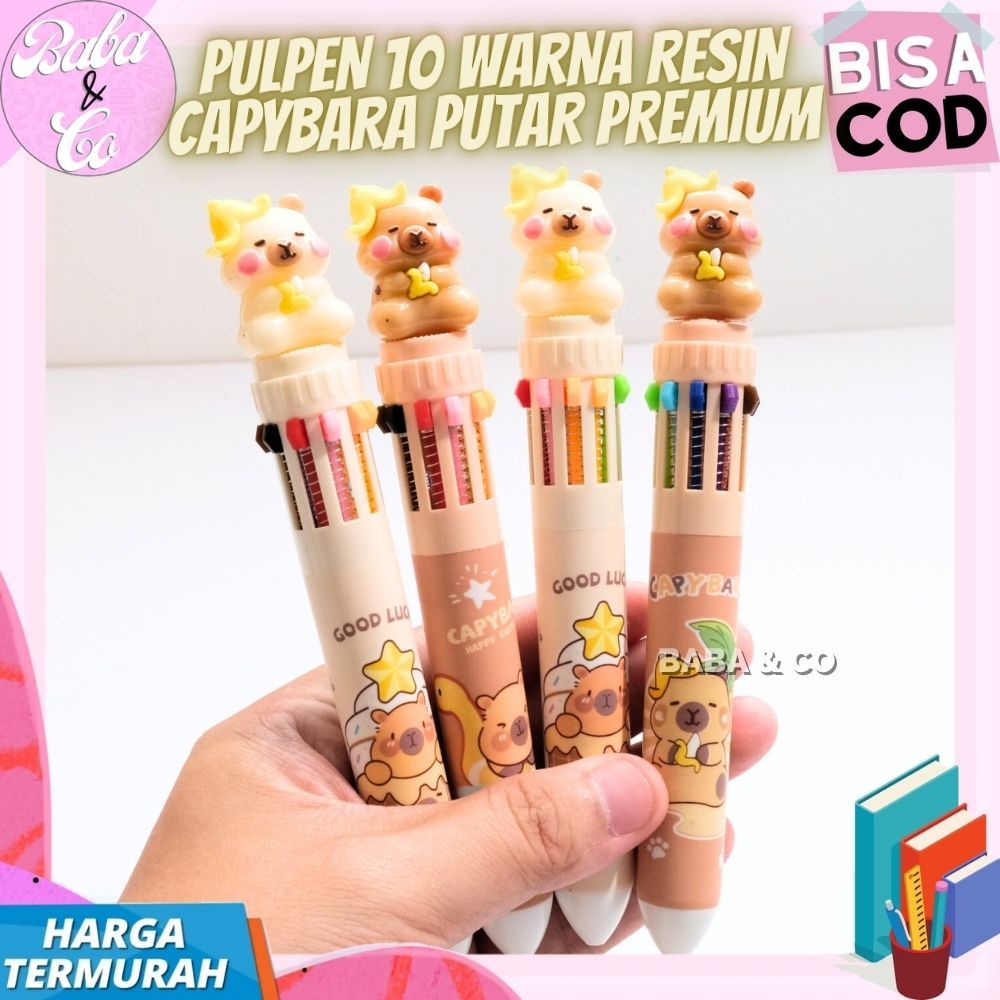 

PEN 10 WARNA CAPYBARA RESIN PUTAR PREMIUM PULPEN LUCU UNIK PULPEN 10 WARNA CAPYBARA PUTAR PREMIUM MURAH PEN CAPYBARA CETEK TINTA 10 WARNA RESIN PUTAR PREMIM CAPYBARA