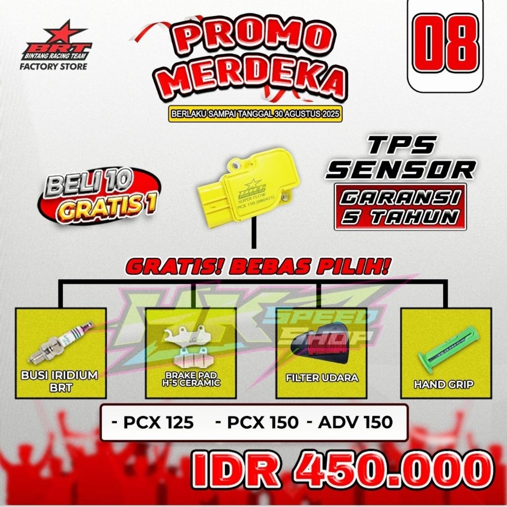 TPS BRT SENSOR TPS BRT PCX 150 PCX 125 ADV 125 ADV 150 FREE BONUS