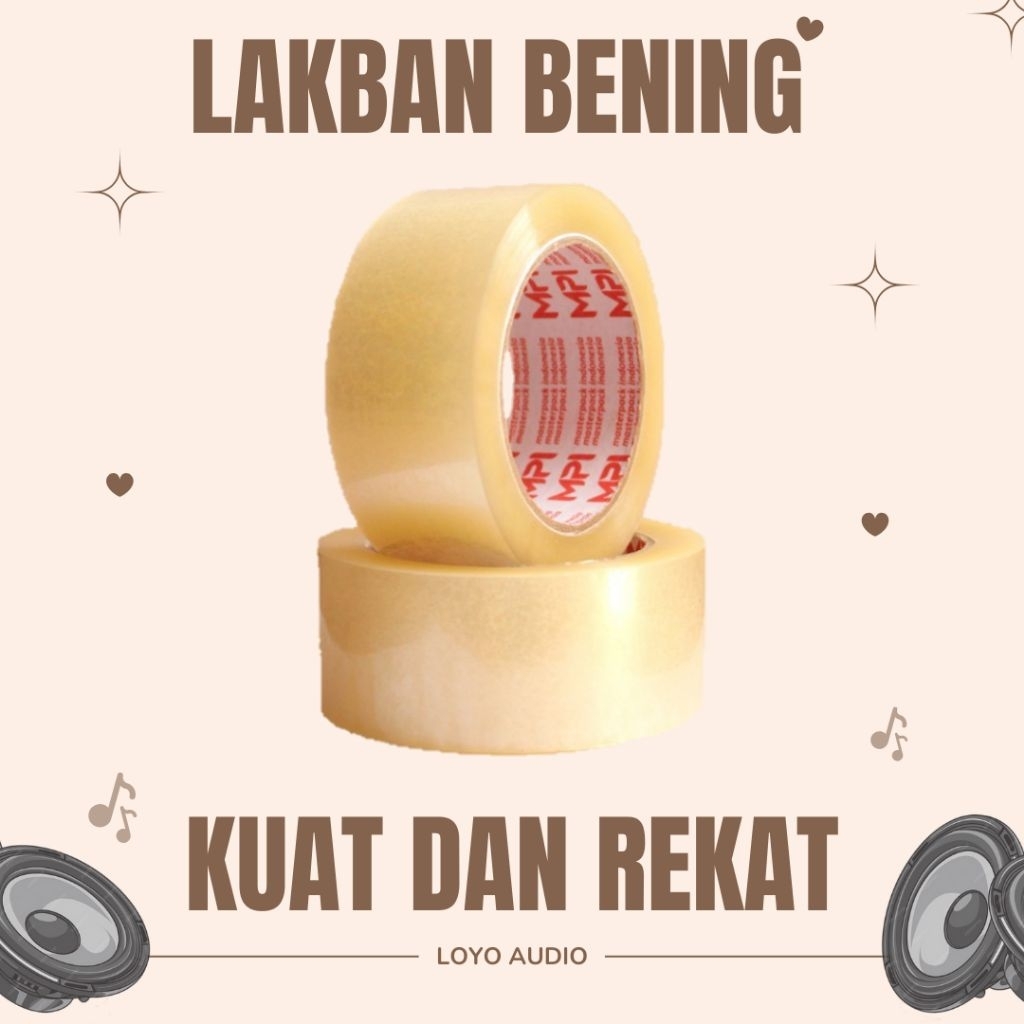 

Lakban Bening 60Y 90Y 100Yard