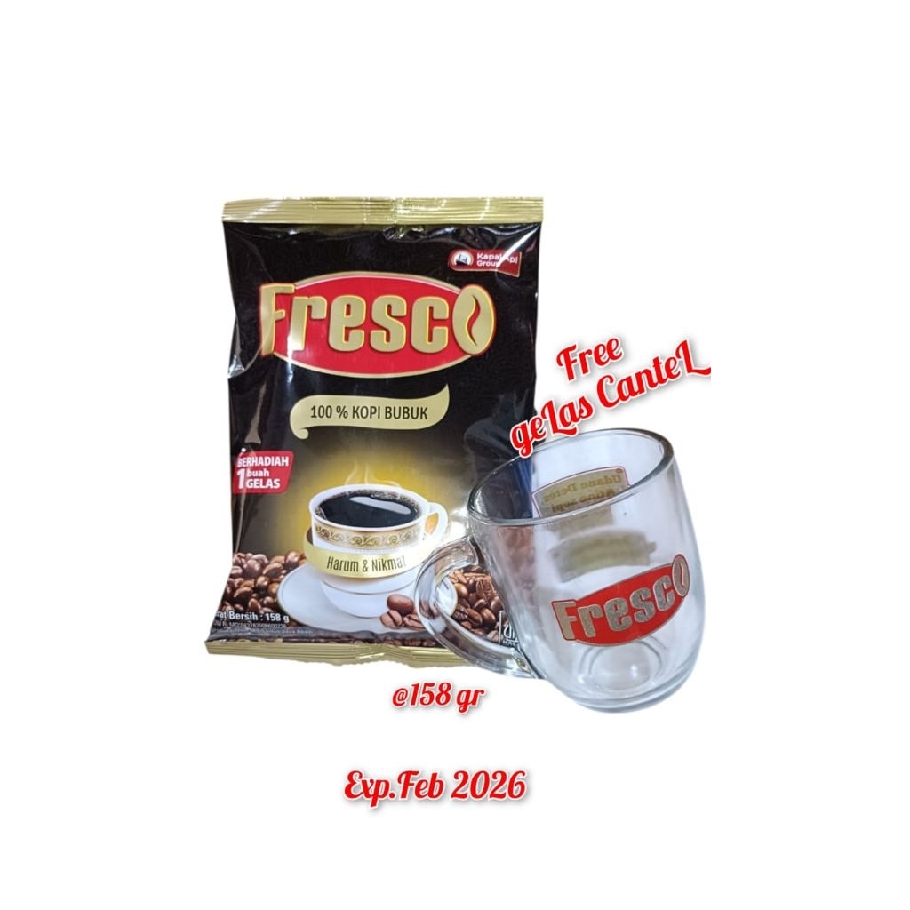 FRESCO KOPI BUBUK @158gr FREE GELAS CANTHEL