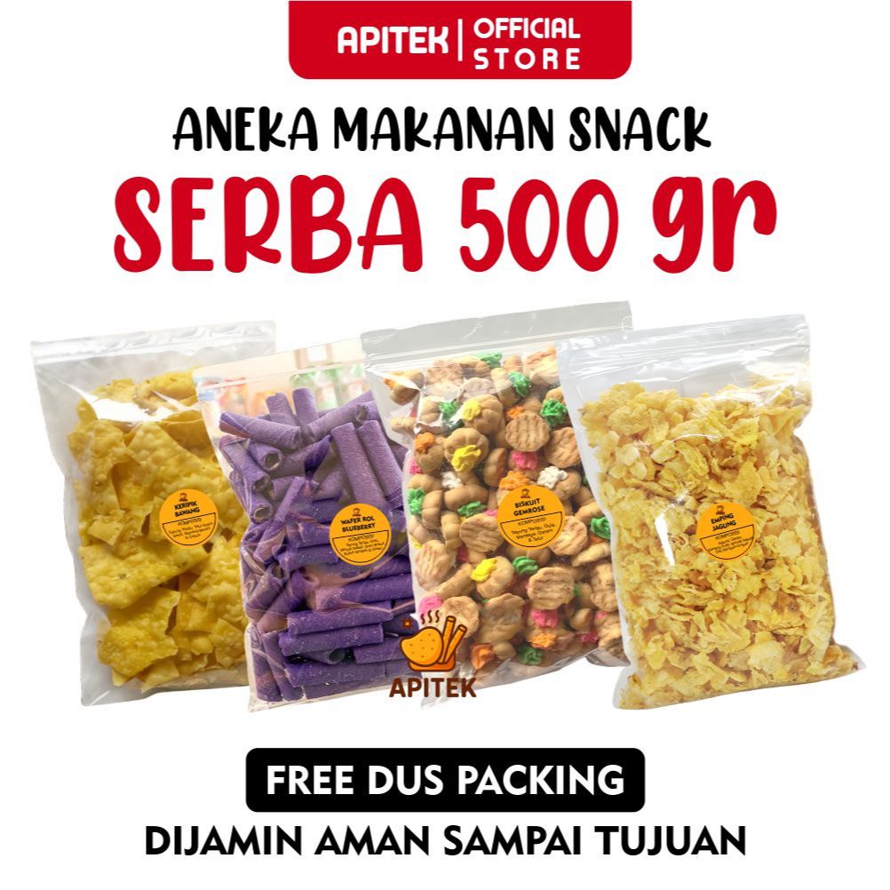 

Aneka Snack Kiloan Serba 10.000 Bebas Pilih Camilan Makanan Ringan serba pedas manis gurih asin