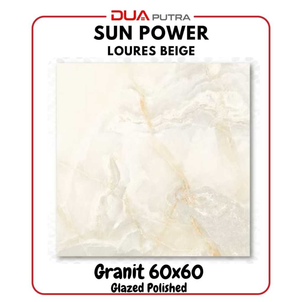 Granit Lantai - Loures Beige 60x60 | Lite Series | Sun Power