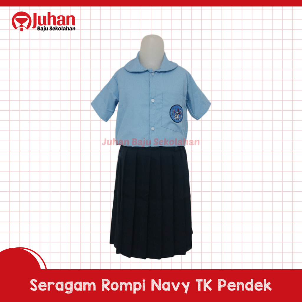 SALE MURAH Seragam PAUD TK Biru Seragam Anak TK Seragam Biru TK Pendek